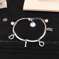 Dior Lumière Letter Pearl Bracelet